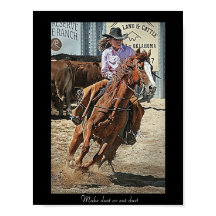Barrel Racer "make Dust or Eat dust"
