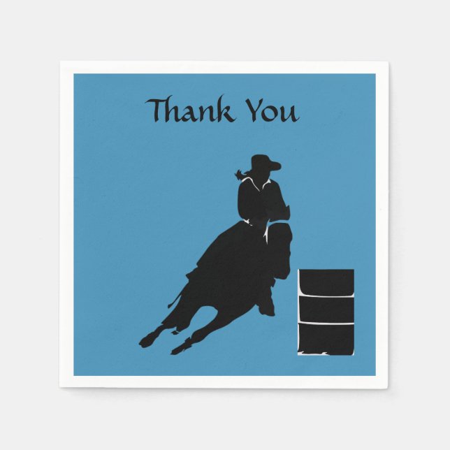 Barrel racer pappersservett (Framsidan)