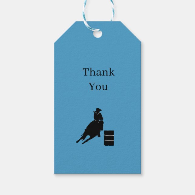 Barrel Racer Presentetikett (Framsidan)