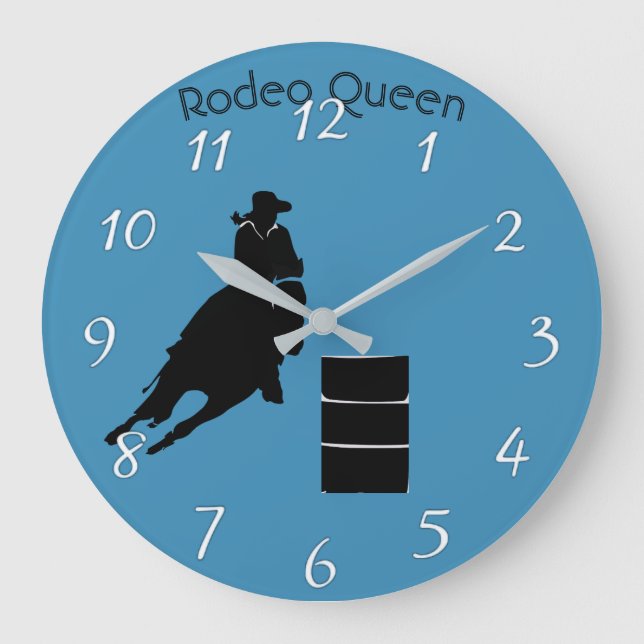 Barrel Racer Stor Klocka (Framsida)