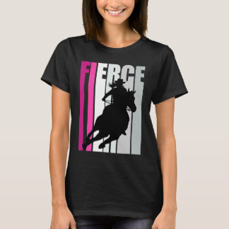 Barrel Tävla Fierce Cowgirl Hat Western Theme Sou T Shirt