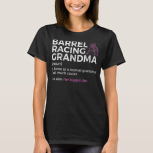 Barrel Tävla Grandma Her Biggest Fläkt Horse Tävla T Shirt
