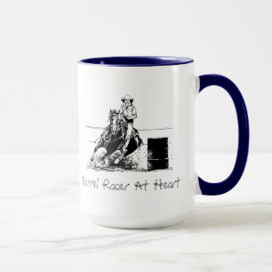 Barrel Tävla Horse Mugg
