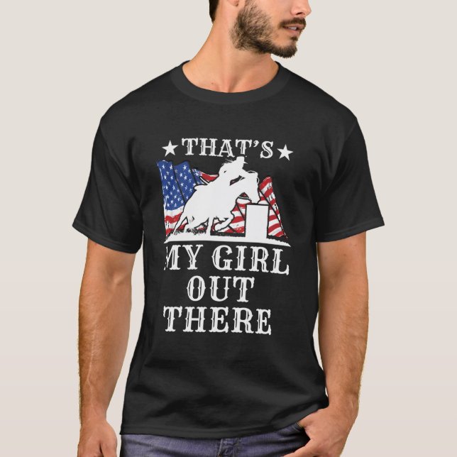 Barrel Tävla Pappa som är mitt där ute, amerikansk T Shirt (Framsida)