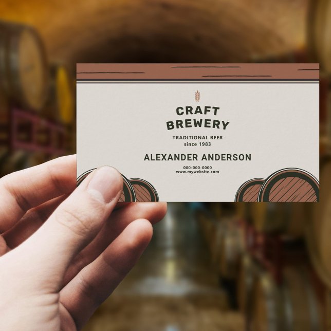 Barrels - Brewery Visitkort (Barrels - Brewery Business Card)
