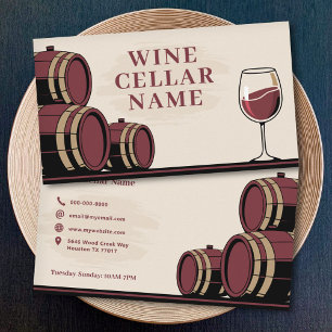 Barrels - Vin Cellar Visitkort