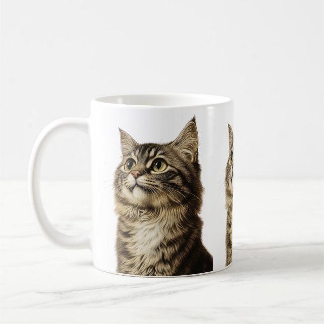 Bárres tabbby Treasures 3 Kaffemugg (Vänster)