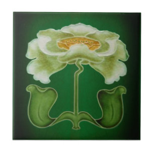 Barrett Art nouveau Repro 1905 Faux Relief Tile Kakelplatta