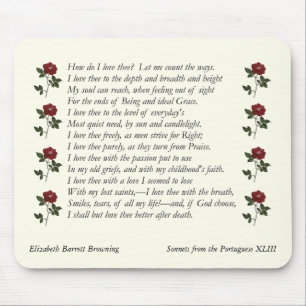 Barrett Browning - Sonnets från portugisiska 43 Musmatta