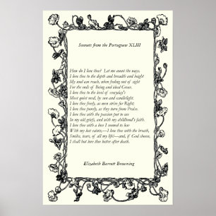 Barrett Browning - Sonnets från portugisiska 43 Poster