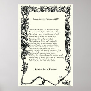 Barrett Browning - Sonnets från portugisiska 43 Poster