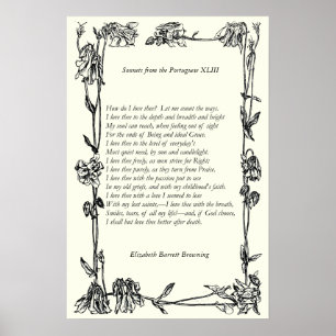 Barrett Browning - Sonnets från portugisiska 43 Poster