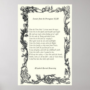 Barrett Browning - Sonnets från portugisiska 43 Poster