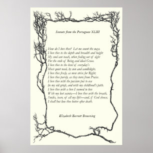 Barrett Browning - Sonnets från portugisiska 43 Poster