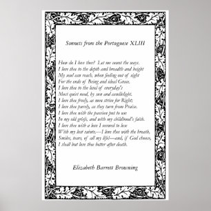 Barrett Browning - Sonnets från portugisiska 43 Poster