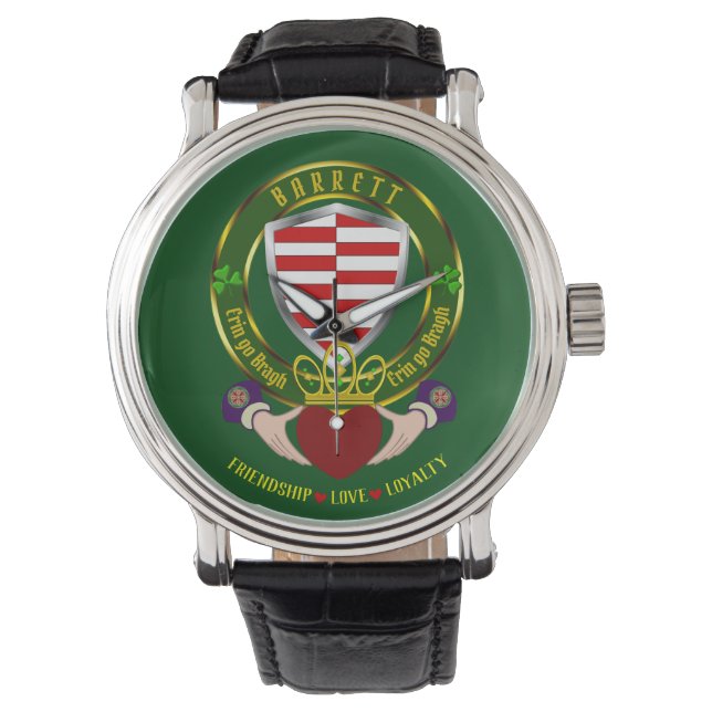 Barrett Irish Shield & Claddagh Watch Armbandsur (Framsida)