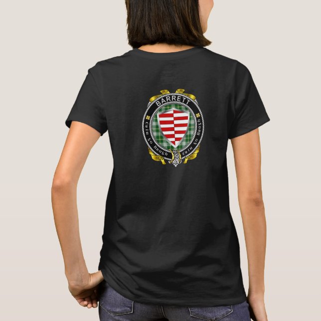 Barrett Irish Shield Dam-T-Shirt T Shirt (Baksida)