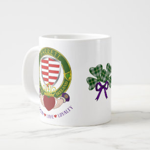 Barrett Irish Shield w/Claddagh Personlig Jumbo Mugg