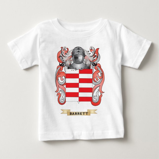 Barrett vapensköld (familjvapenskölden) tee (Framsida)