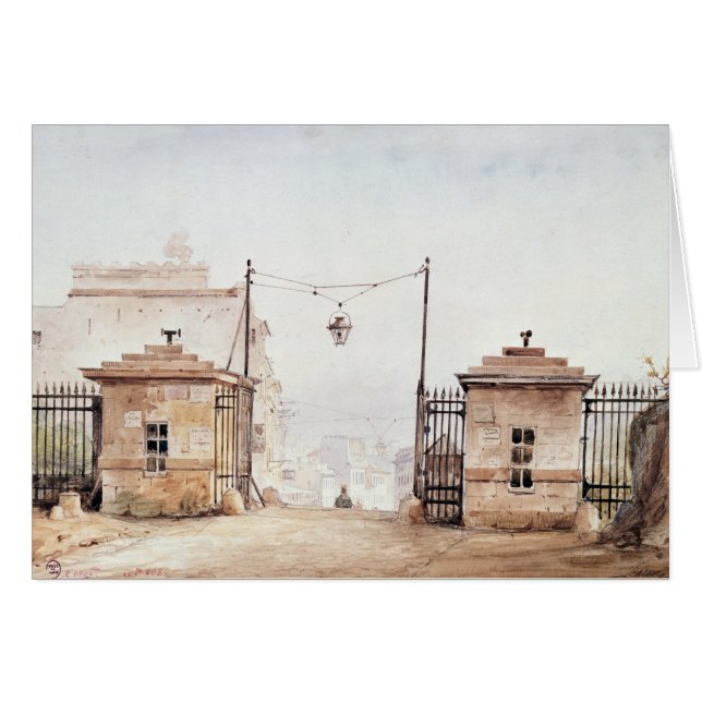 Barrieren de Menilmontant Hälsningskort (Framsidan Horizontal)