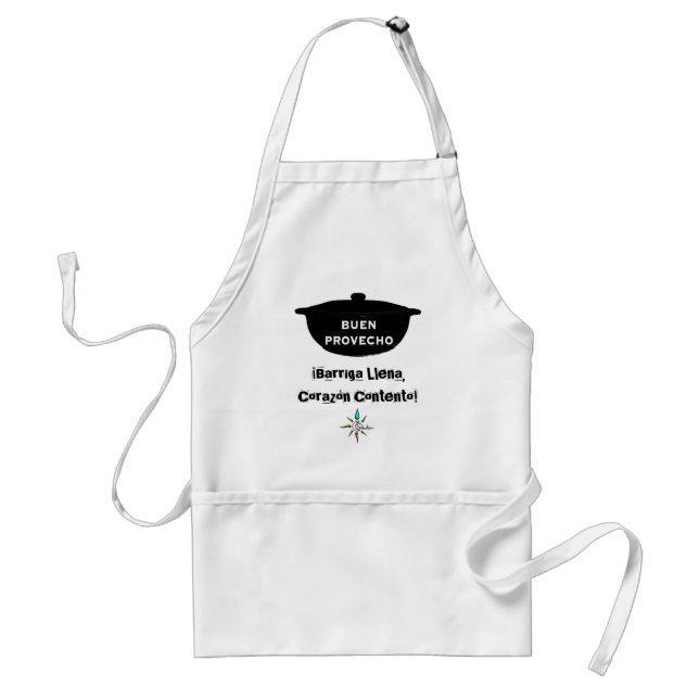 Barriga Llena, Corazón Contento Apron Förkläde (Framsidan)