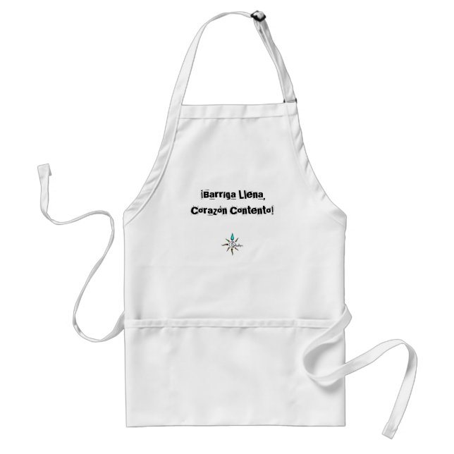 Barriga Llena, Corazón Contento Apron Förkläde (Framsidan)