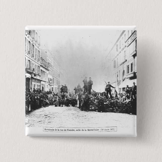 Barrikad i ruen de Flandre Knapp (Framsida)