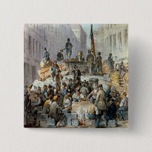 Barrikader i Marzstrasse, Wien, 1848 Knapp