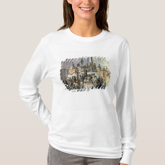 Barrikader i Marzstrasse, Wien, 1848 T-shirt (Framsida)