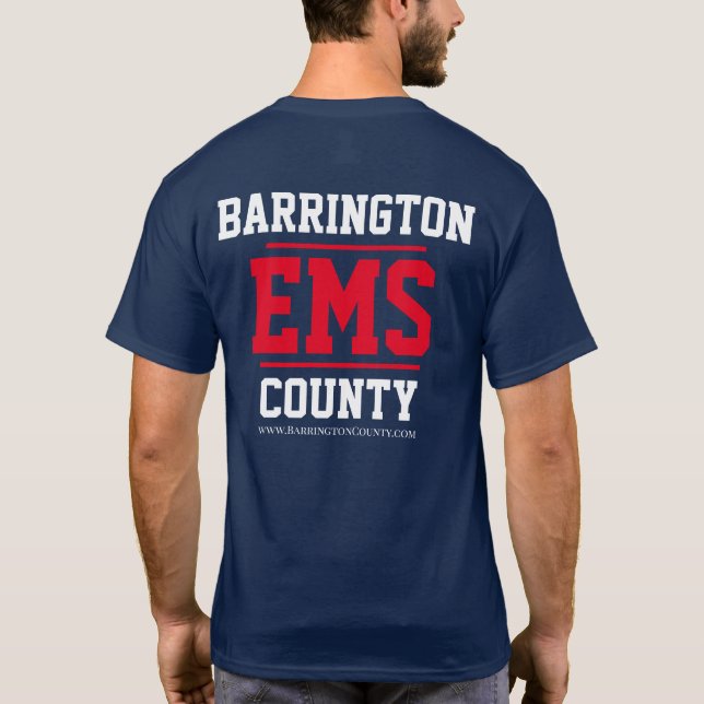 Barrington County EMS Classic  T Shirt (Baksida)
