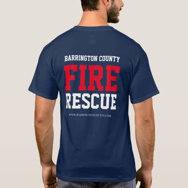 Barrington County Fire Rädding T-Shirt Classic (Baksida)