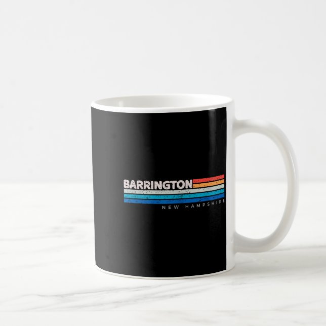 Barrington Nh New Hampshire Retro Design  Kaffemugg (Höger)