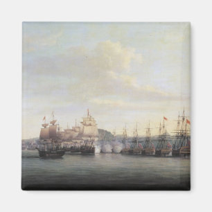 Barringtons handling på Santa Lucia, 1778 Magnet