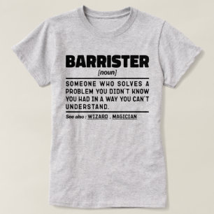Barrister Noun Definition Specialist Law Student T Shirt
