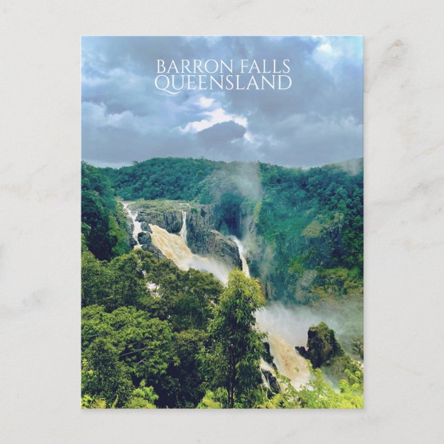 Barron Falls, Kuranda Scenic Railway, Queensland Vykort (Framsida)