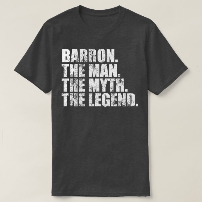 Barron-familjen namn Barron efternamn Barron S T Shirt (Design framsida)