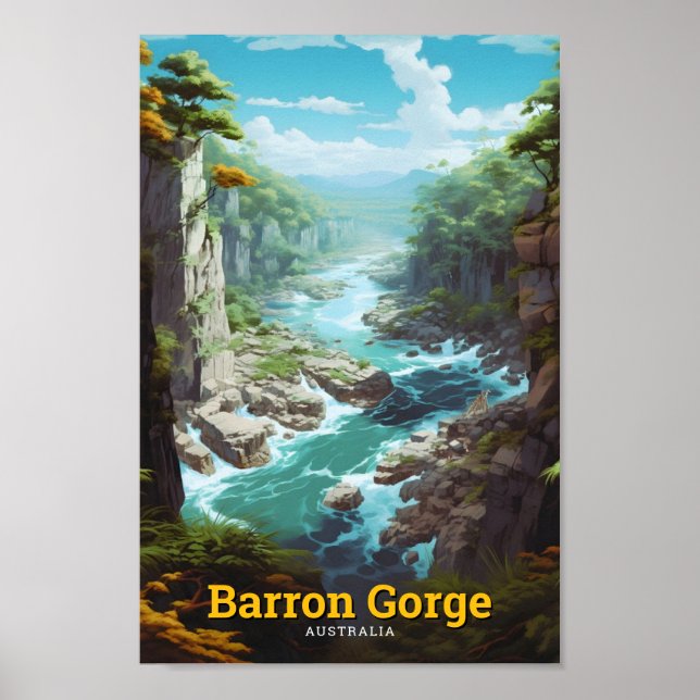 Barron Gorge National Park Australien Travel Poster (Framsidan)