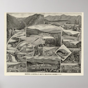 Barron & Merrill's White Mountain house, NH Poster