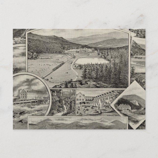 Barron & Merrill's White Mountain house, NH Vykort (Framsida)
