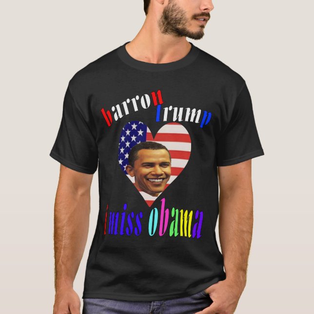 Barron trump i miss obama t shirt (Framsida)
