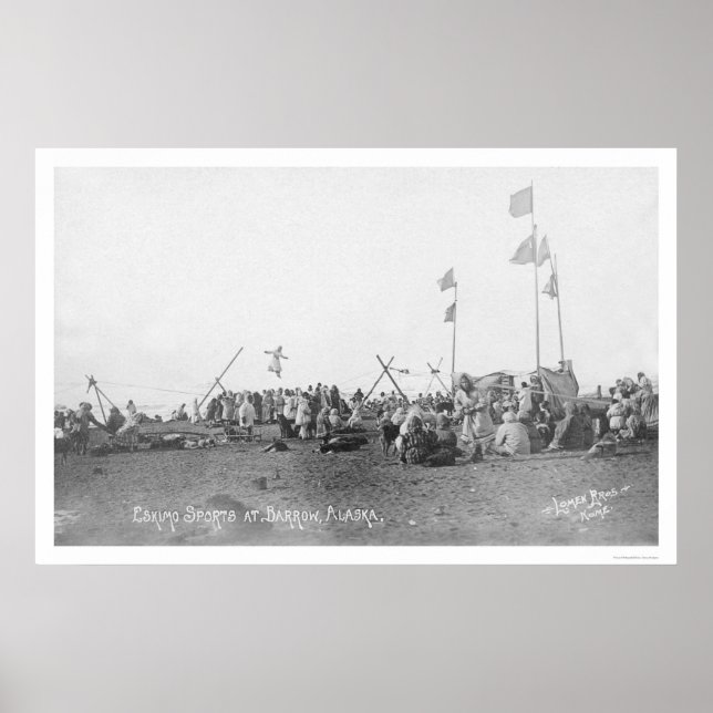 Barrow Alaska Eskimo Sports 1909 Poster (Framsidan)