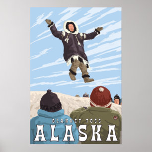 Barrow Alaska filtdugg Poster