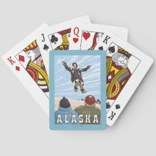 Barrow vintage resor för Alaska filtdugg Spelkort