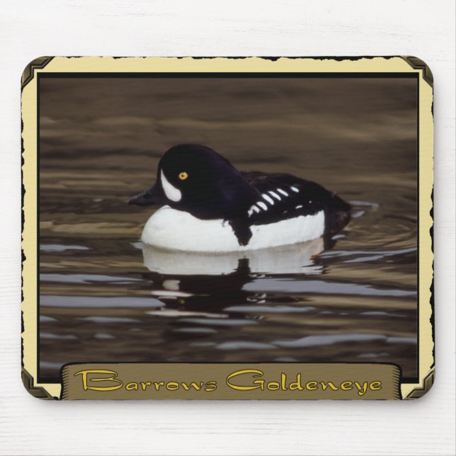 Barrows Goldeneye på Lugn Sjö Mousepad Musmatta (Framsidan)
