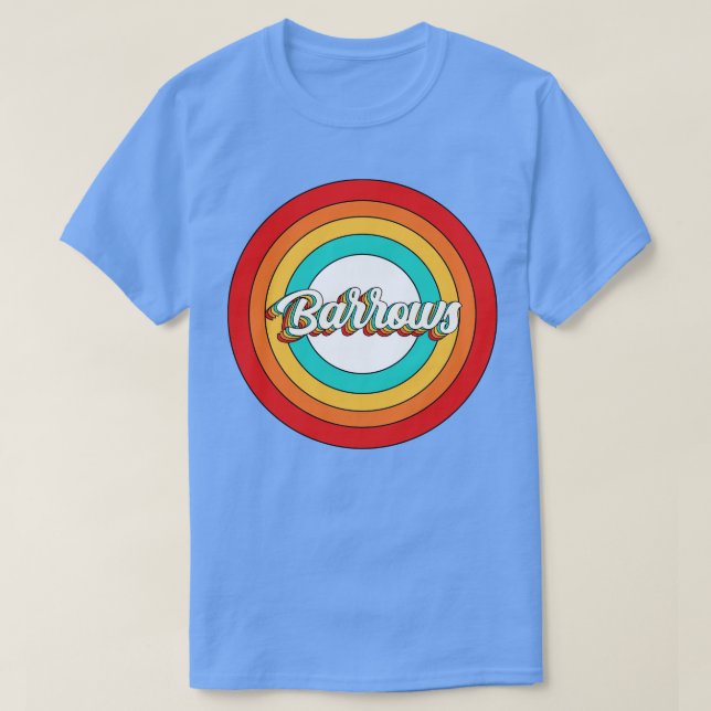 Barrows Namn Shirt Vintage Barrows Circle T (Design framsida)