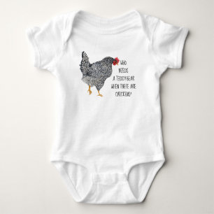 Barrt Sten Chicken med funny text T-Shirt