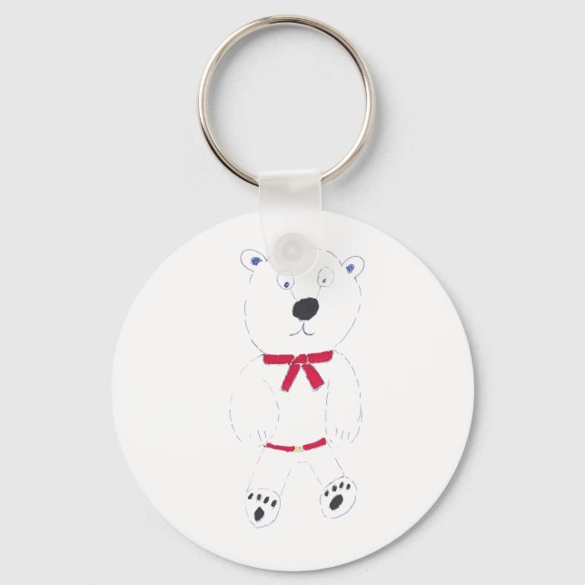 Barry Bear Button Nyckelring (Framsida)