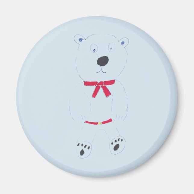 Barry Bear Round Magnet (Framsidan)