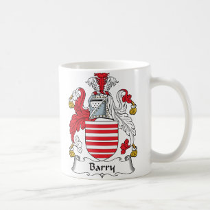 Barry familjvapensköld kaffemugg
