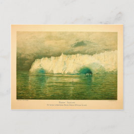 Barry Glacier Alaska vintage Prince William Ljud Vykort